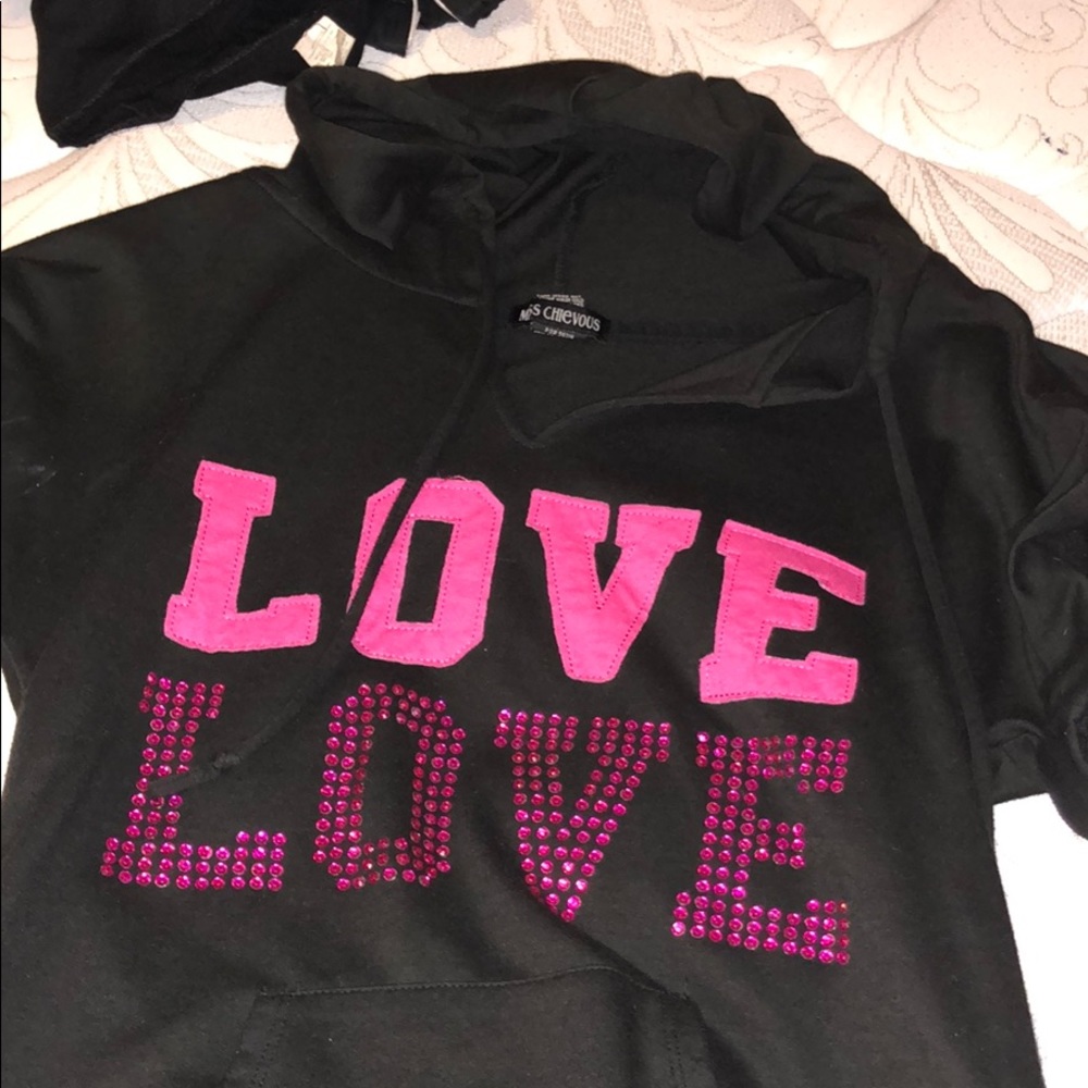 Pink hoodie